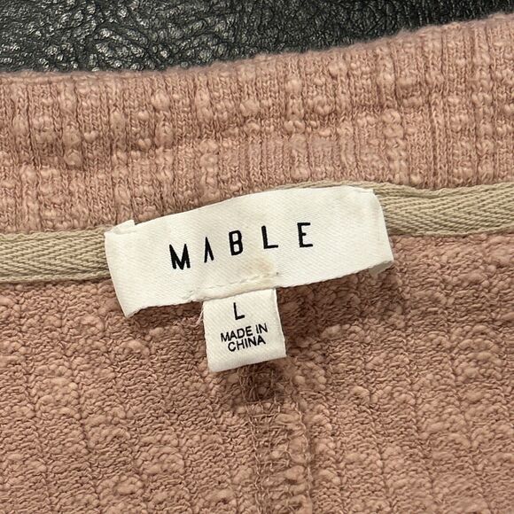 Mable Cardigan Set Haley Crop Womens Large Rose Shorts Pockets Lounge Casual - Picture 4 of 14